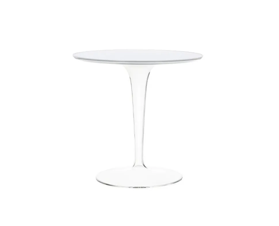 Tip Top Sideobord Vit, Transparent