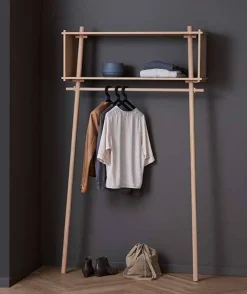 Töjbox klädhängare, Small Svart Ek