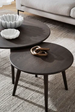 Tompkins Soffbord Ø60 | Brunoljad Ek