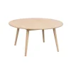 Tompkins Soffbord Ø90 | Vitpigm. Ek