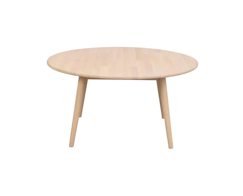Tompkins Soffbord Ø90 | Vitpigm. Ek