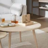 Tompkins Soffbord Ø90 | Vitpigm. Ek