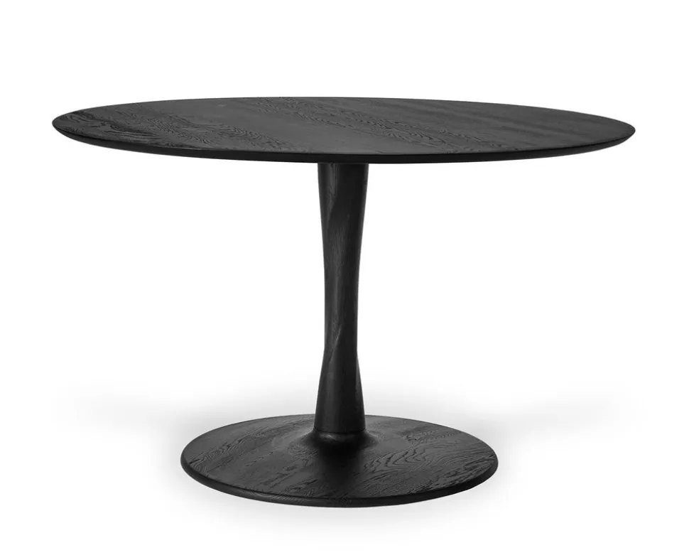 Torsion Matbord Ø127 | Svart Ek