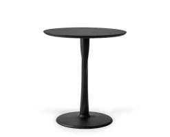 Torsion Matbord Ø70 | Svart Ek