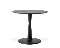 Torsion Matbord Ø90 | Svart Ek