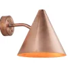 Tratten Vägglampa Rå Koppar