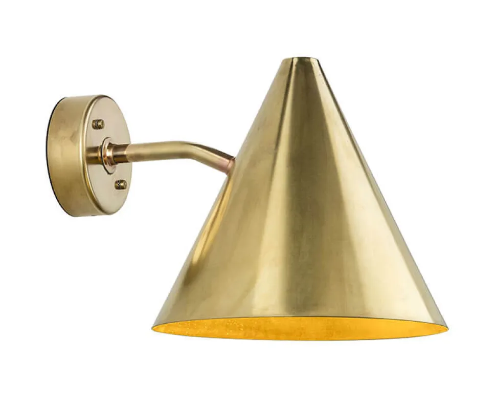 Tratten Vägglampa Rå Mässing