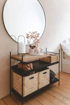 Tray sideboard Låg 1 kort svart + 2 breda ek