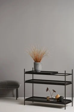 Tray sideboard Låg 1 kort svart + 2 breda svarta