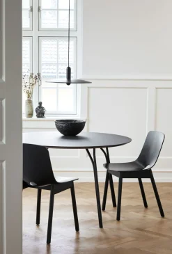Tree Matbord Runt Ø90 | Beige / Svart