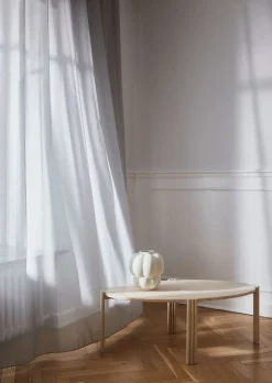 Tribus Soffbord Ovalt | Sand/Travertin
