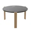Tribus Soffbord Ø60 | Sand/Marmor