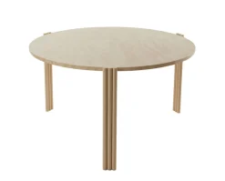 Tribus Soffbord Ø80 | Sand/Travertin
