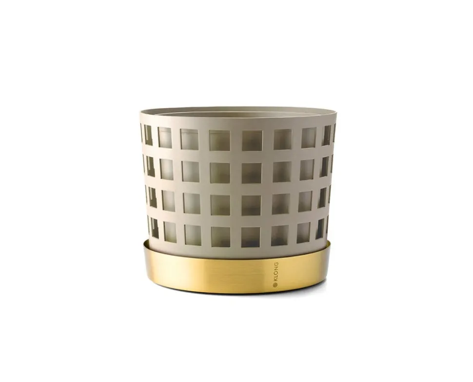 Trio Square Blomkruka | Medium | Beige