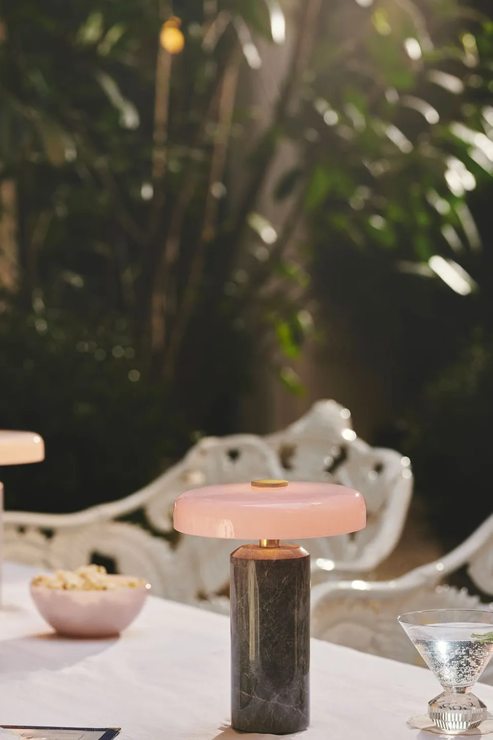 Trip Bordslampa | Silver/ Rose