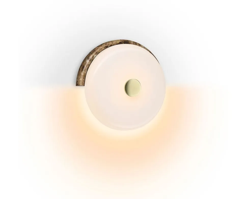 Trip Vägglampa | Dark Emperador/ Opal Glossy