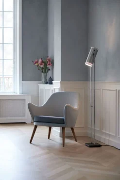 Trombone Golvlampa | Aluminium