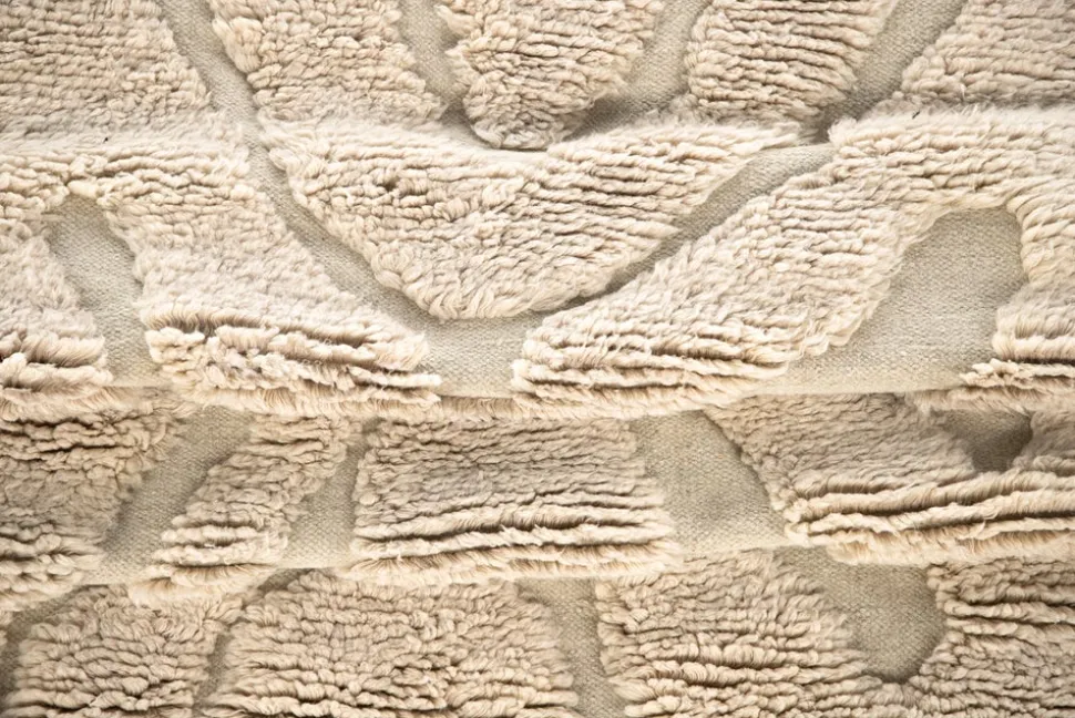 Trondheim x Josefin Lustig Matta | Beige/White Wool | 170x240