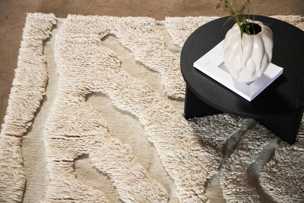Trondheim x Josefin Lustig Matta | Beige/White Wool | 200x300