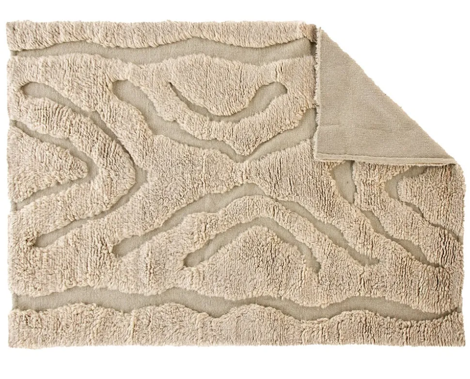 Trondheim x Josefin Lustig Matta | Beige/White Wool | 200x300