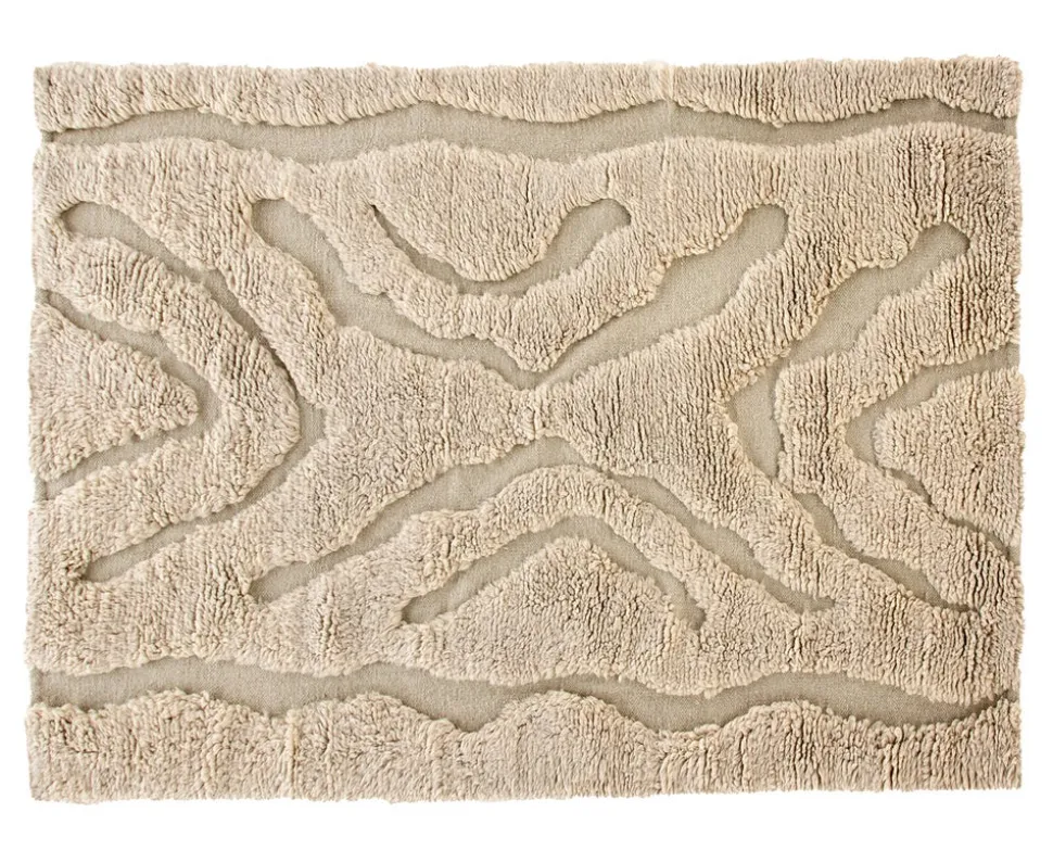Trondheim x Josefin Lustig Matta | Beige/White Wool | 200x300