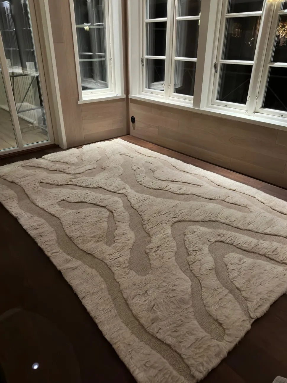 Trondheim x Josefin Lustig Matta | Beige/White Wool | 200x300