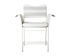 Tropique Stol | Tyg Stripe Limonta 20, Vit