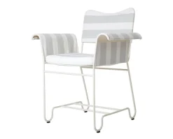Tropique Stol | Tyg Stripe Limonta 20, Vit