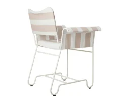 Tropique Stol | Tyg Stripe Limonta 40, Vit