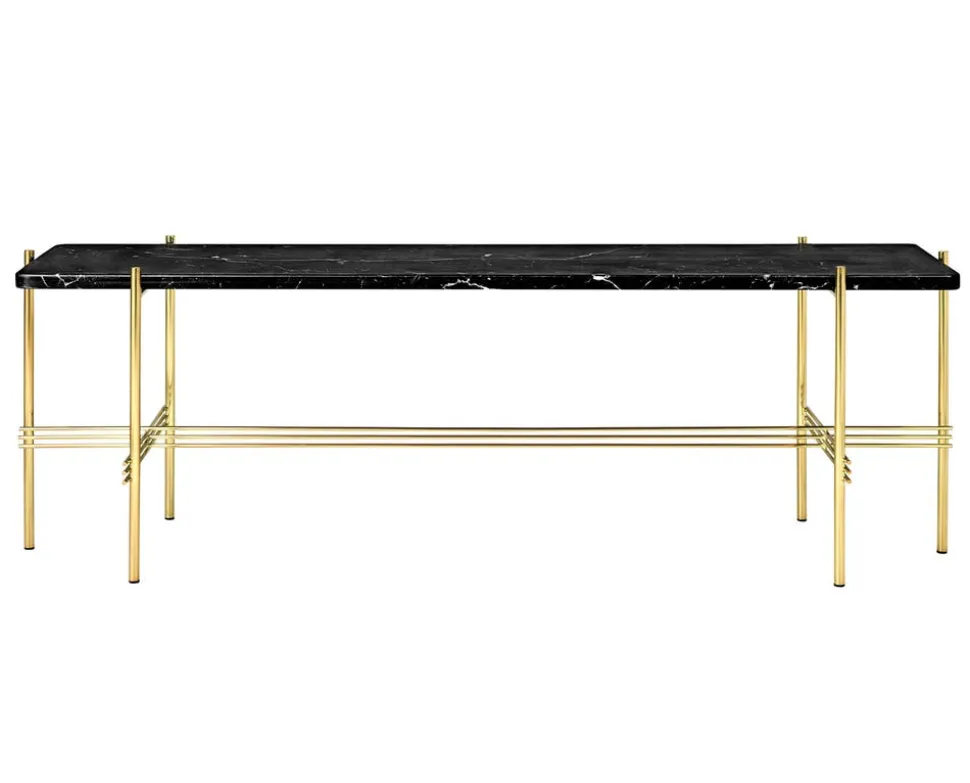 TS Console 1 hylla | Mässing/Svart Marmor
