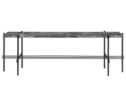 TS Console 1 hylla | Svart/Grå Marmor