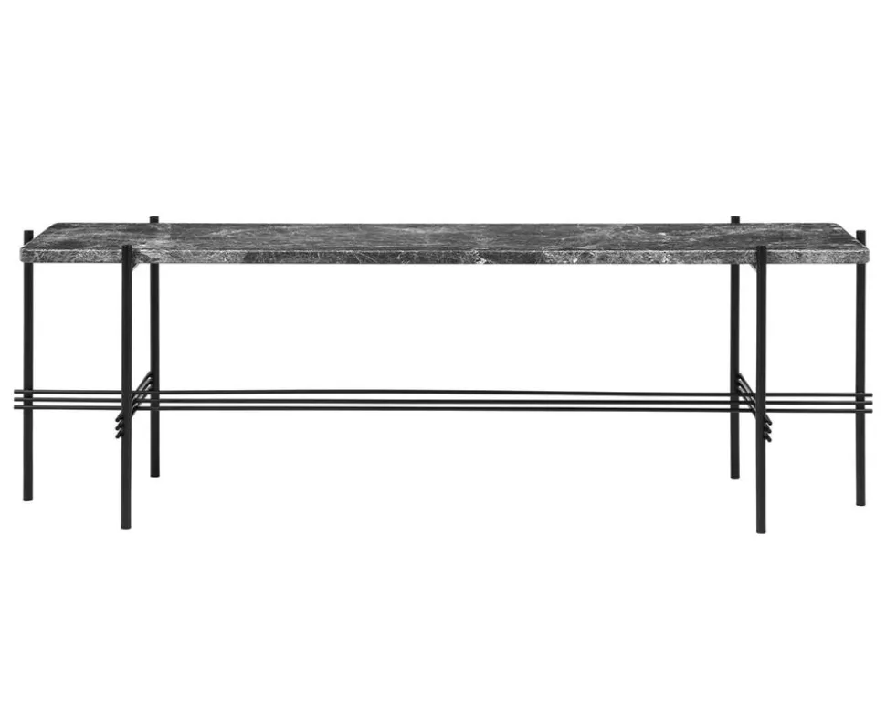 TS Console 1 hylla | Svart/Grå Marmor