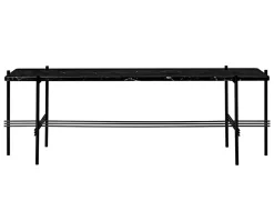 TS Console 1 hylla | Svart/Svart Marmor