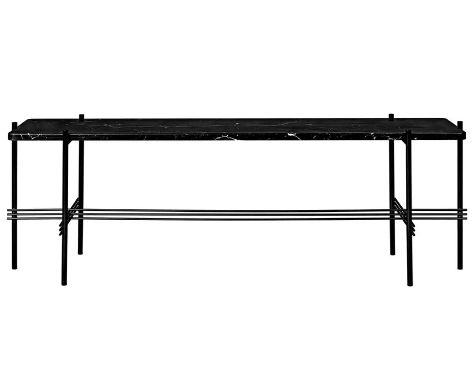 TS Console 1 hylla | Svart/Svart Marmor
