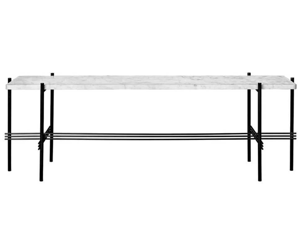 TS Console 1 hylla | Svart/Vit Marmor