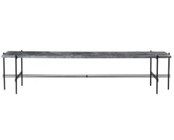 TS Console Lång | Svart/Grå Marmor