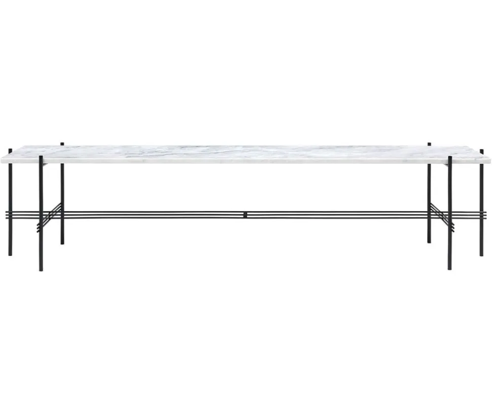 TS Console Lång | Svart/Vit Marmor