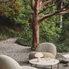 TS Sidobord Outdoor Ø40 | Travertine