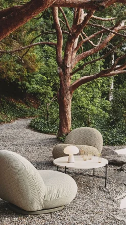 TS Sidobord Outdoor Ø40 | Travertine