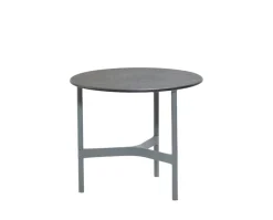 Twist Soffbord Ø45 | Light Grey/ Fossil Black