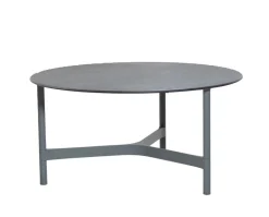 Twist Soffbord Ø90 | Light Grey/ Fossil Black