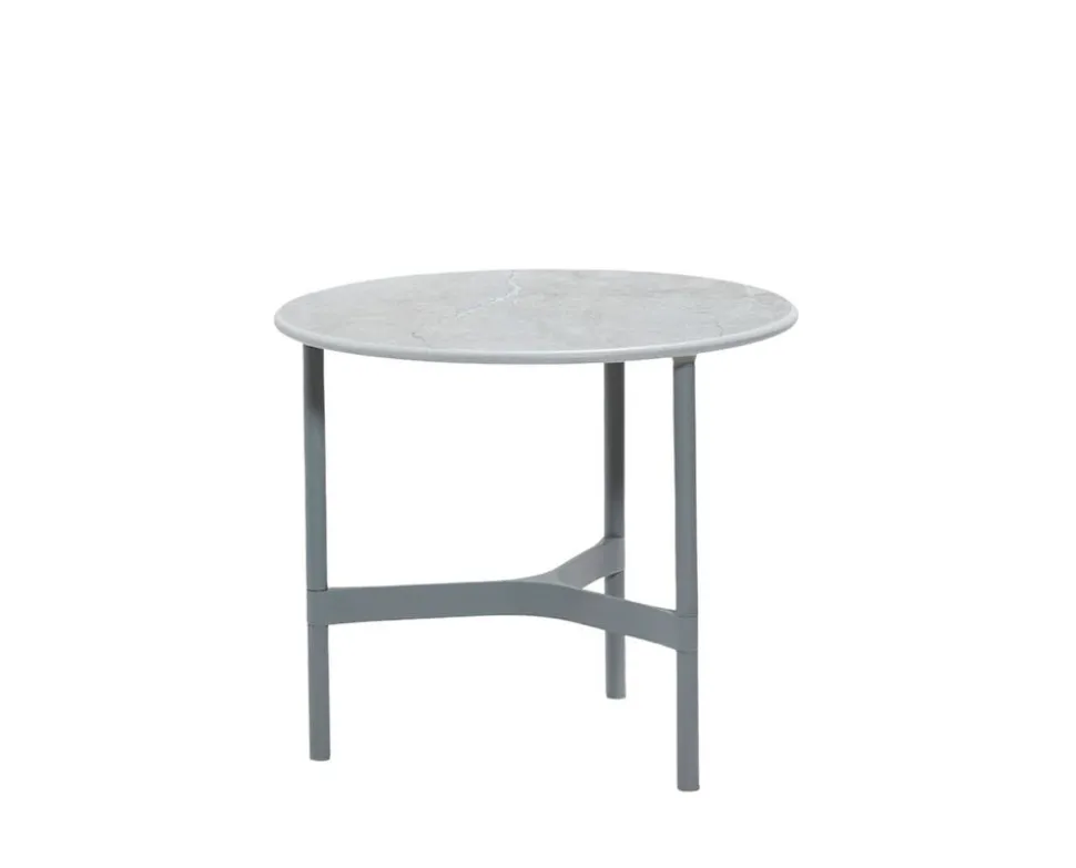 Twist Soffbord Ø45 | Light Grey/ Fossil Grey