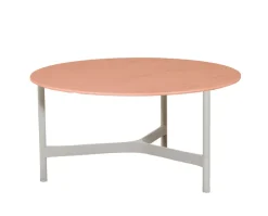 Twist Soffbord Ø90 | Sand/ Terracotta