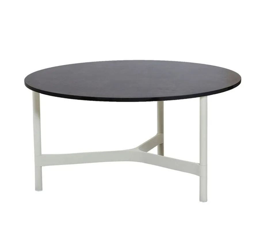 Twist Soffbord Ø90 | White/ Dark Grey Structure