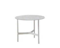 Twist Soffbord Ø45 | White/ Fossil Grey