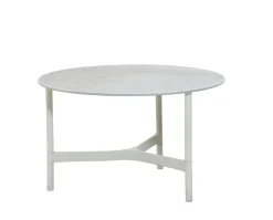 Twist Soffbord Ø70 | White/ Fossil Grey