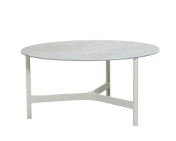 Twist Soffbord Ø90 | White/ Fossil Grey