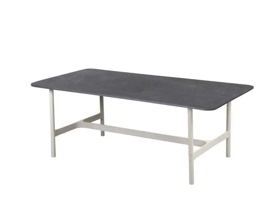 Twist Soffbord 120x60 | Sand / Fossil Black