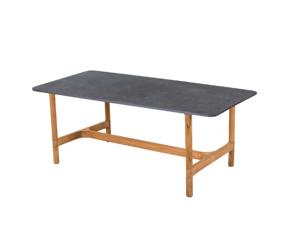 Twist Soffbord 120x60 | Teak/ Fossil Black