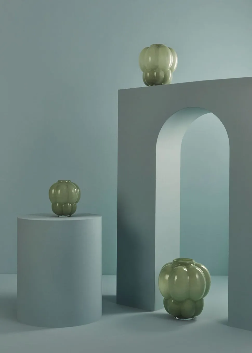 Uva Vas Glas Ø26 | Pastel Green